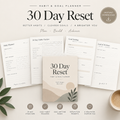 30 Day Reset Habit Goal Planner